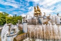 Kutaisi square fountain with horse sculpture, Kutaisi, Georgia