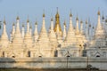 White Kuthodaw Pagoda in Myanmar