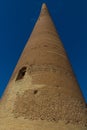 Kutlug Timur Minaret in the ancient Konye-Urgench, Turkmenista Royalty Free Stock Photo