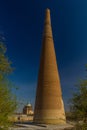 Kutlug Timur Minaret in the ancient Konye-Urgench, Turkmenista Royalty Free Stock Photo