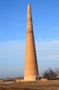 Kutlug Timur Minaret is located in Kunya Urgench, Turkmenistan. Royalty Free Stock Photo