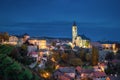 Kutna Hora, Czechia. Cityscape at dusk Royalty Free Stock Photo