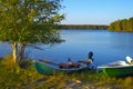 Kuusamo Lake in Finland. Royalty Free Stock Photo