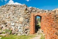 Kuusisto castle ruins at sunny summer day in Kaarina, Finland