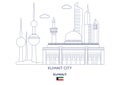 Kuwait City Skyline, Kuwait