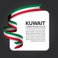 Kuwait flag background Royalty Free Stock Photo