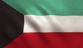 Kuwait Flag Royalty Free Stock Photo