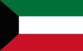 Kuwait flag vector.Illustration of Kuwait flag