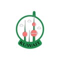 Kuwait logo design template icon