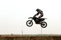 Kuwait motorcross rider in the air