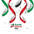 Kuwait National Day Vector Design Illustration