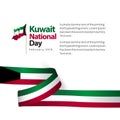 Kuwait National Day Vector Design Illustration