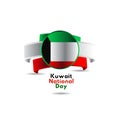 Kuwait National Day Vector Template Design Illustration