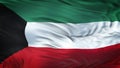 KUWAIT Realistic Waving Flag Background