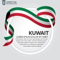 Kuwait flag background
