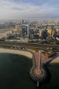 Kuwait from the Sky Royalty Free Stock Photo