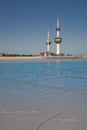 Kuwait Towers by the coast Royalty Free Stock Photo