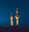 Kuwait water Towers Royalty Free Stock Photo