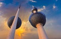 Kuwait water Towers Royalty Free Stock Photo