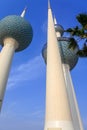 Kuwait Water towers reaching for the sky Royalty Free Stock Photo