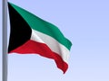 Kuwaiti flag Royalty Free Stock Photo