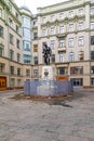 21/5 Kuznetsky Most street-V. V. Vorovsky,One of the most unusual monuments in Moscow. Inconspicuous, but unforgettable Royalty Free Stock Photo