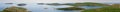 Kuzova archipelago in the White Sea (panoramic view). Nature landscape. Royalty Free Stock Photo