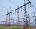 750kV substation Royalty Free Stock Photo