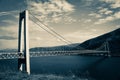 Kvalsund Bridge Royalty Free Stock Photo