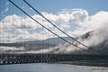 The Kvalsund Bridge between the mainland and the island of Kval