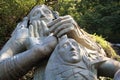 Kvariati village, Autonomous Republic of Adjara, Georgia - 09.05.2018. Monument to the Waterfall of St. Andrew the First - Called