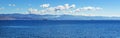 Kvarner gulf and Adriatic seas landscape with town of Rijeka