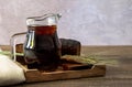 Kvass a traditional fermented Slavic and Baltic beverage Royalty Free Stock Photo