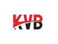 KVB Letter Initial Logo Design Royalty Free Stock Photo