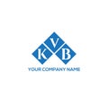 KVB letter logo design on white background. KVB creative initials letter logo concept. KVB letter design.KVB letter logo design on Royalty Free Stock Photo