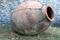 Kvevri earthenware vessel above ground