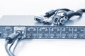 KVM Switch and Cables Royalty Free Stock Photo