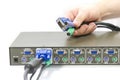 KVM Switch Royalty Free Stock Photo