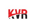 KVR Letter Initial Logo Design Royalty Free Stock Photo