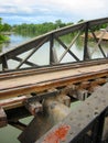 Kwai river bridge kanchanaburi thailand