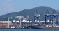 Kwai Tsing Container Terminals in Hong Kong Royalty Free Stock Photo