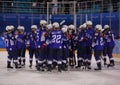 Olympic champion Team USA captain Meghan Duggan in action against Team Olympic Athlete from Russia