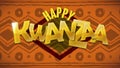 Traditional Tribal Kwanzaa Background, Video Animation 4K