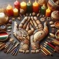 Kwanzaa and the Arts of Healing Using art for emotional and ment Royalty Free Stock Photo