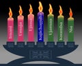 Kwanzaa candles