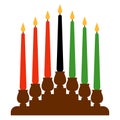 Kwanzaa Kinara Royalty Free Stock Photo