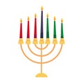 kwanzaa kinara candlestick Royalty Free Stock Photo