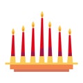 kwanzaa kinara lights Royalty Free Stock Photo