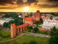 The Kwidzyn castle and cathedral at sunset, Poland