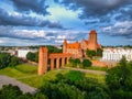 The Kwidzyn castle and cathedral at sunset, Poland